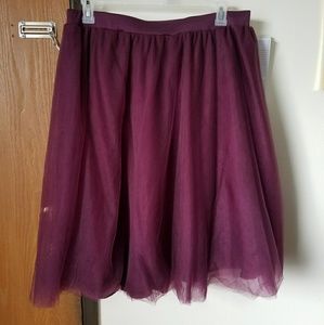 Purple tulle skirt